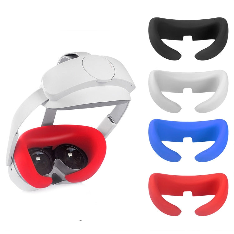 Para Pico Neo 4 Gafas VR de silicona Máscara para ojos Almohadilla para ojos faciales, White