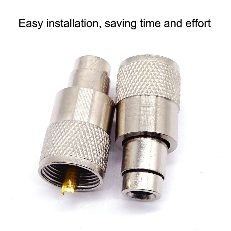 10 Uds UHF macho PL259 conector RG8/RG58 conector de antena de terminal de Cable, UHF Male