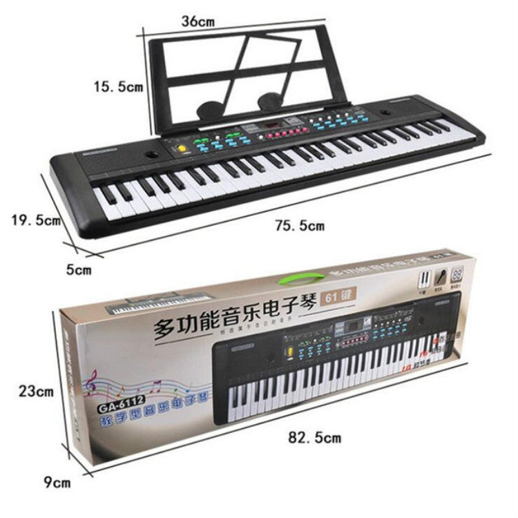 Juguete de instrumento musical de teclado grande para niños de 61 teclas, 61 Key Musical Instrument