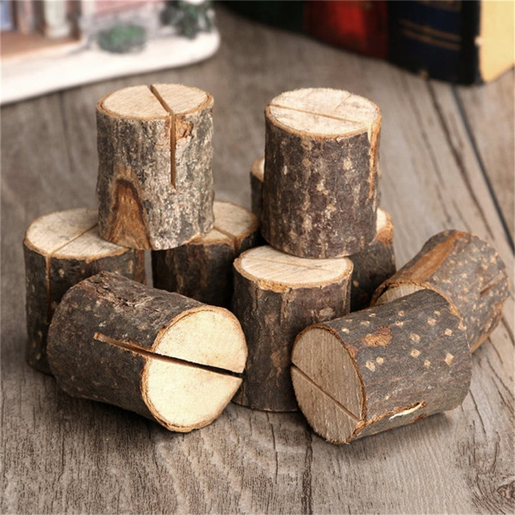 10 Uds. Soporte para notas de troncos, Clip para fotos, adornos decorativos creativos para el hogar, accesorios de disparo