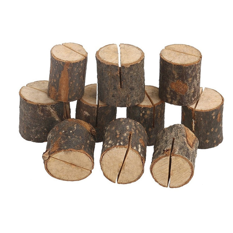 10 Uds. Soporte para notas de troncos, Clip para fotos, adornos decorativos creativos para el hogar, accesorios de disparo