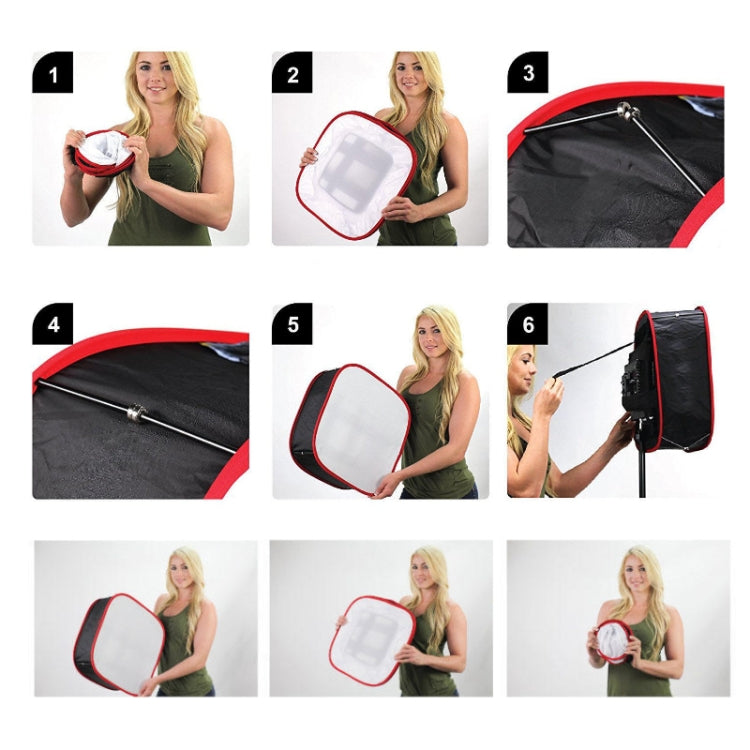 Difusor de luz de vídeo LED plegable Portabl Universal para iluminación fotográfica Yongnuo Godox