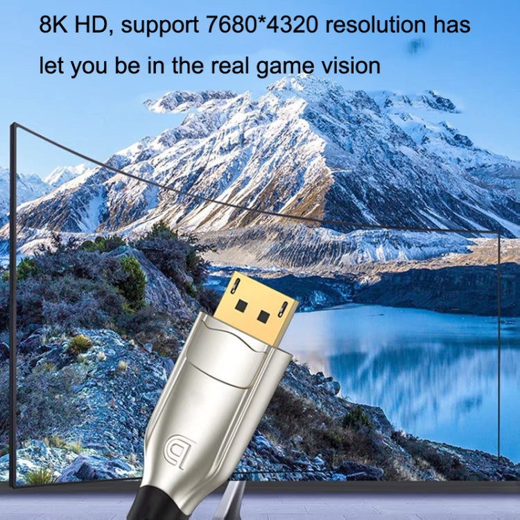Cable DP versión 1,4, interfaz chapada en oro, Cable de computadora con pantalla de alta definición 8K, 1m, 1.5m, 2m, 3m, 5m