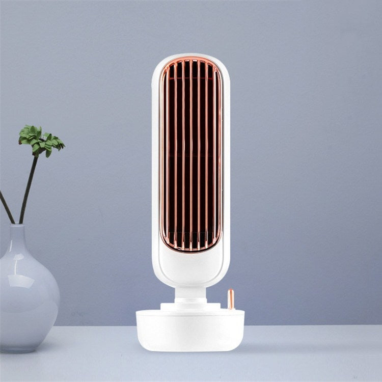 Ventilador de torre de humidificación Retro, ventilador USB sin hojas, refrigeración por agua, humidificación por pulverización, ventilador de escritorio, Enfriador