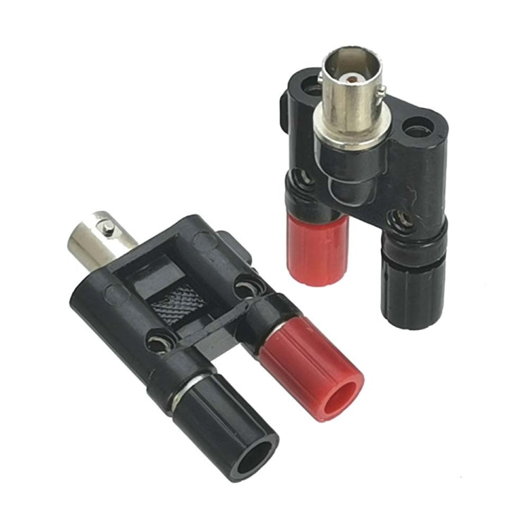 5 uds conector hembra BNC a conector hembra Banana doble adaptador RF conector Coaxial, BNC Female to Dual Banana Female