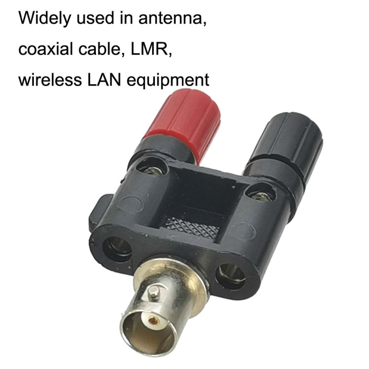 5 uds conector hembra BNC a conector hembra Banana doble adaptador RF conector Coaxial, BNC Female to Dual Banana Female