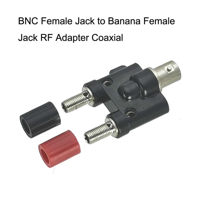 5 uds conector hembra BNC a conector hembra Banana doble adaptador RF conector Coaxial, BNC Female to Dual Banana Female