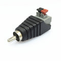 Conector de Audio RCA Lotus, 20 Uds., tipo prensa, cabeza macho RCA, botón de cabeza de loto AV sin soldadura