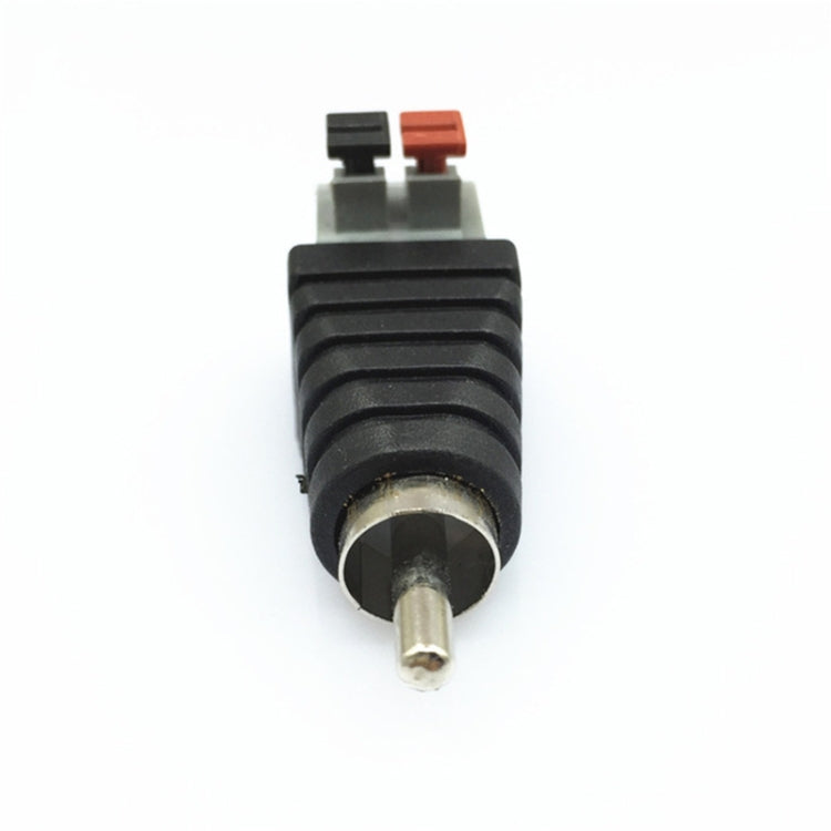 Conector de Audio RCA Lotus, 20 Uds., tipo prensa, cabeza macho RCA, botón de cabeza de loto AV sin soldadura