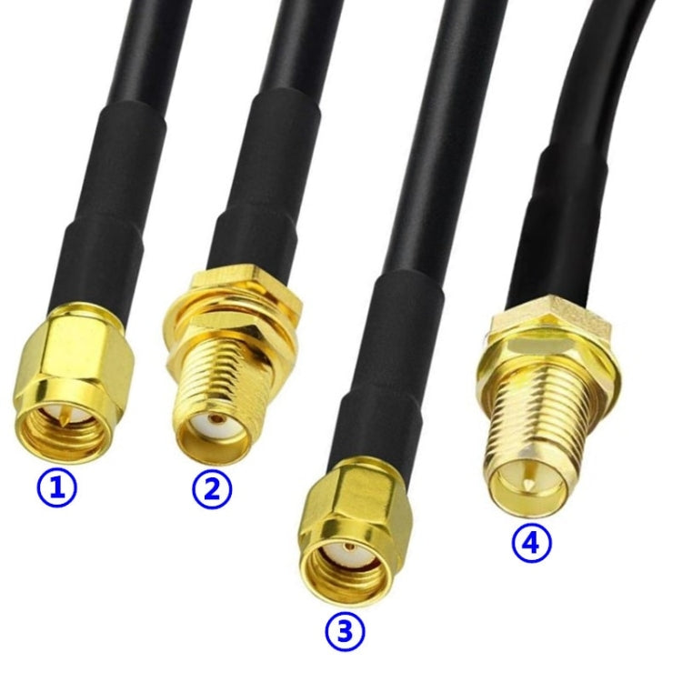 Conector de clavija engarzado para RG58 / LMR195 / RG142 / RG400, 10pcs SMA Male, 10pcs SMA Female, 10pcs RP SMA Male, 10pcs RP SMA Female