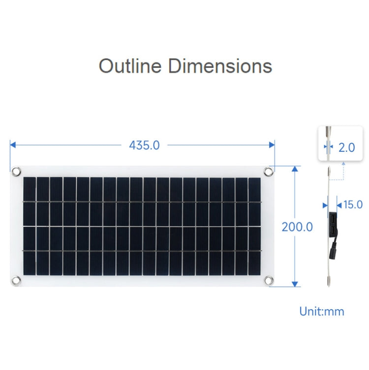 Panel solar de silicio policristalino semiflexible Waveshare 18V 10W, 24167