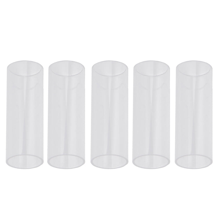 Bloque deslizante popular de tubo deslizante de guitarra acrílica de 5 uds., 28mm(Transparent), 51mm(Transparent), 60mm(Transparent), 70mm(Transparent)