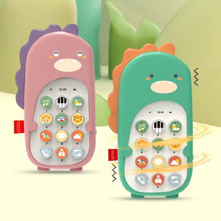 Rompecabezas para bebé simulación bilingüe teléfono móvil juguete bebé niño máquina de educación temprana