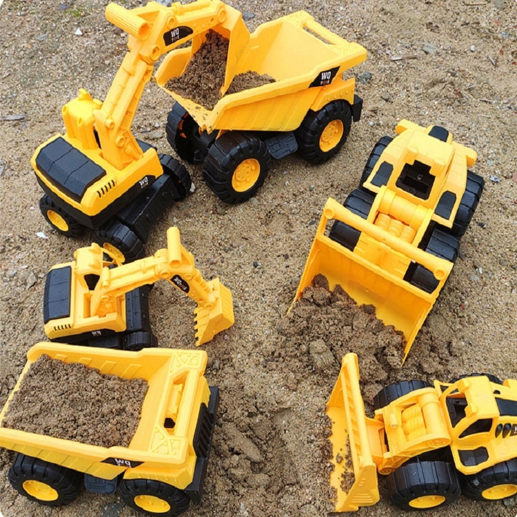 3 PSC / Set Juego de juguetes para vehículos de ingeniería de excavación resistente a caídas de simulación para niños, entrega de estilo aleatorio, M, L