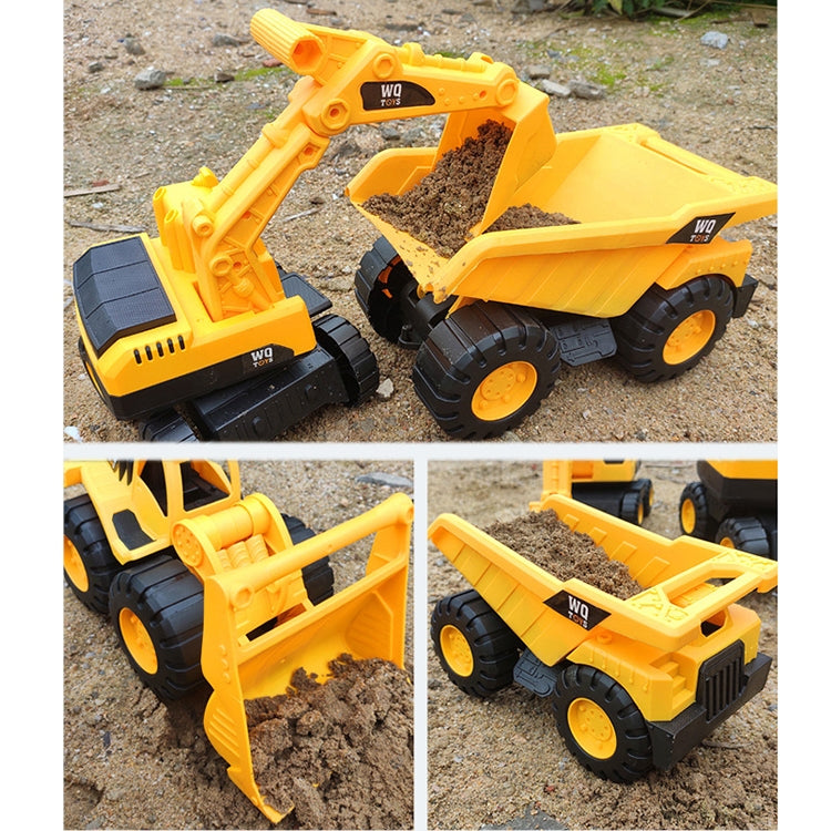 3 PSC / Set Juego de juguetes para vehículos de ingeniería de excavación resistente a caídas de simulación para niños, entrega de estilo aleatorio, M, L