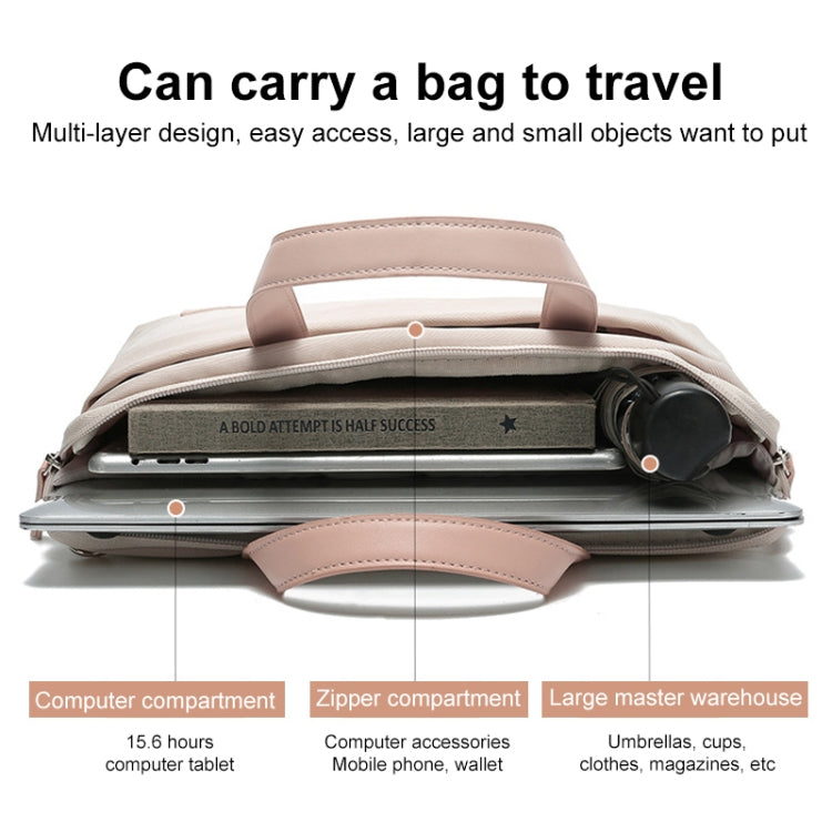 Para MacBook 15.6-16.1 pulgadas MAHOO 10188 Bolso de mano ultrafino para computadora Messenger Laptop Bag, Khaki, Dark Blue, Gray, Gray+Gray PU Power Bag, Dark Blue+Black PU Power Bag, Khaki+Gray PU Power Bag, Gray+Gray Mouse Pad                       ...