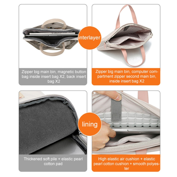 Para MacBook 15.6-16.1 pulgadas MAHOO 10188 Bolso de mano ultrafino para computadora Messenger Laptop Bag, Khaki, Dark Blue, Gray, Gray+Gray PU Power Bag, Dark Blue+Black PU Power Bag, Khaki+Gray PU Power Bag, Gray+Gray Mouse Pad                       ...