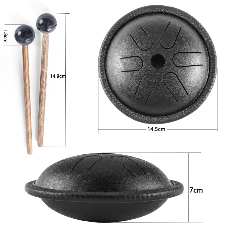 Tambor de bolsillo de 5,5 pulgadas, instrumento de percusión de viaje de ocio, tambor de mano etéreo