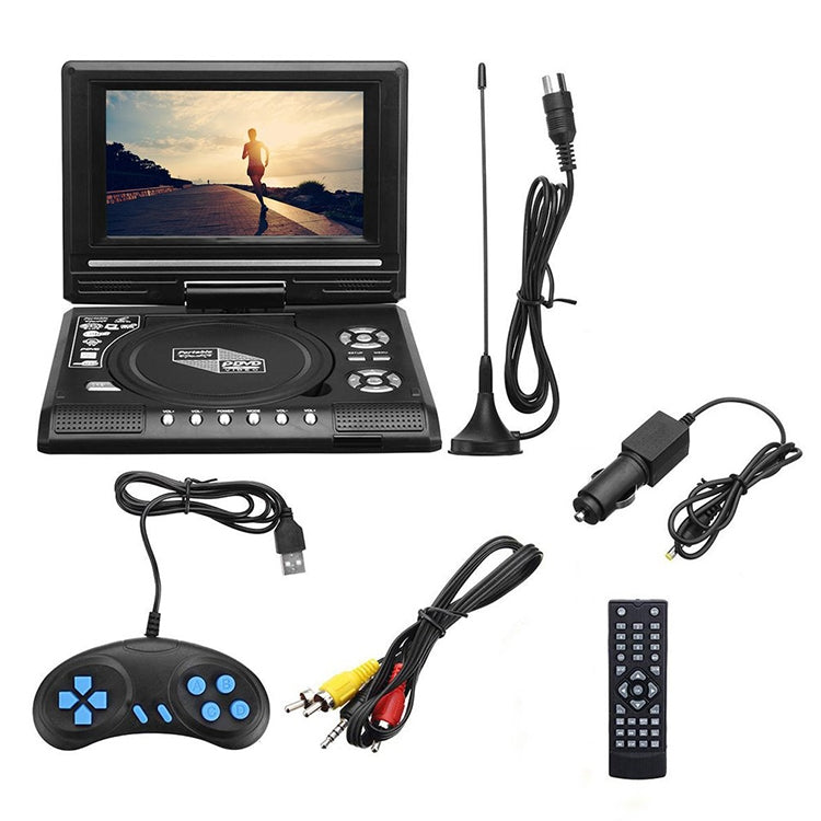 DVD portátil de 7,8 pulgadas con reproductor de TV, compatible con tarjeta SD/MMC/función de juego/puerto USB, 7.8 inch EU Plug, 7.8 inch US Plug, 7.8 inch UK Plug, 7.8 inch AU Plug
