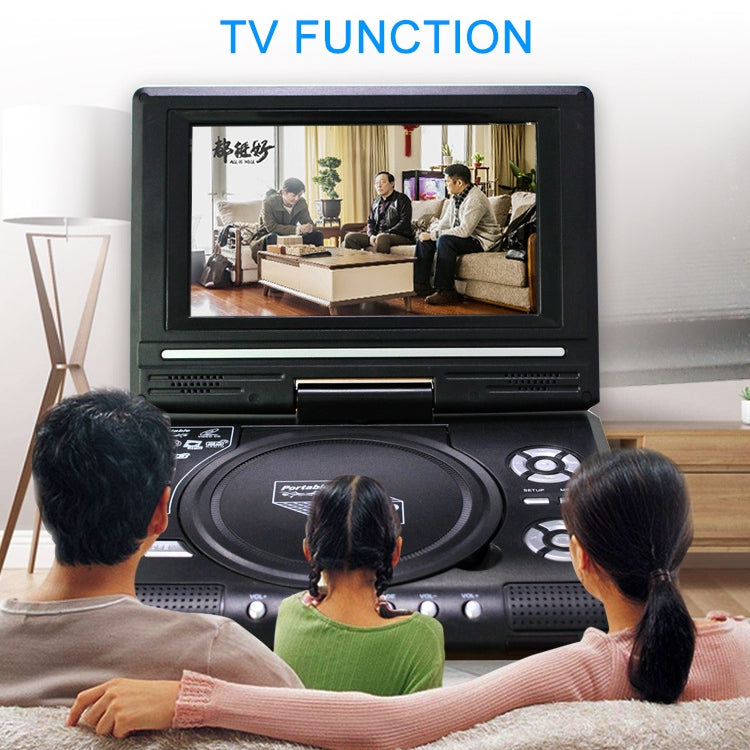 DVD portátil de 7,8 pulgadas con reproductor de TV, compatible con tarjeta SD/MMC/función de juego/puerto USB, 7.8 inch EU Plug, 7.8 inch US Plug, 7.8 inch UK Plug, 7.8 inch AU Plug
