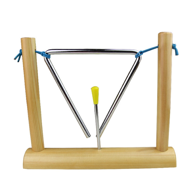Instrumentos de percusión para niños material didáctico hierro triangular de 6 pulgadas con marco, 6 inch Triangle Iron