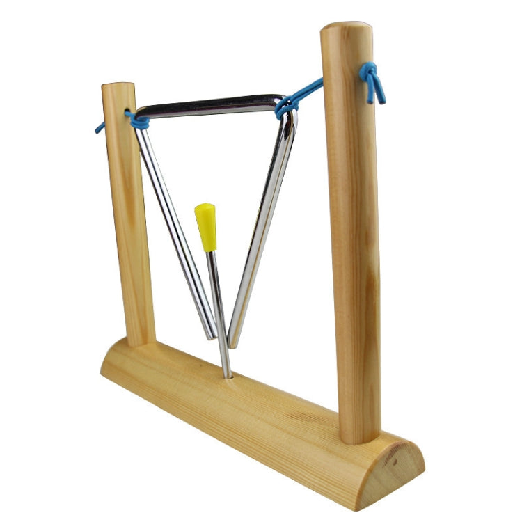 Instrumentos de percusión para niños material didáctico hierro triangular de 6 pulgadas con marco, 6 inch Triangle Iron