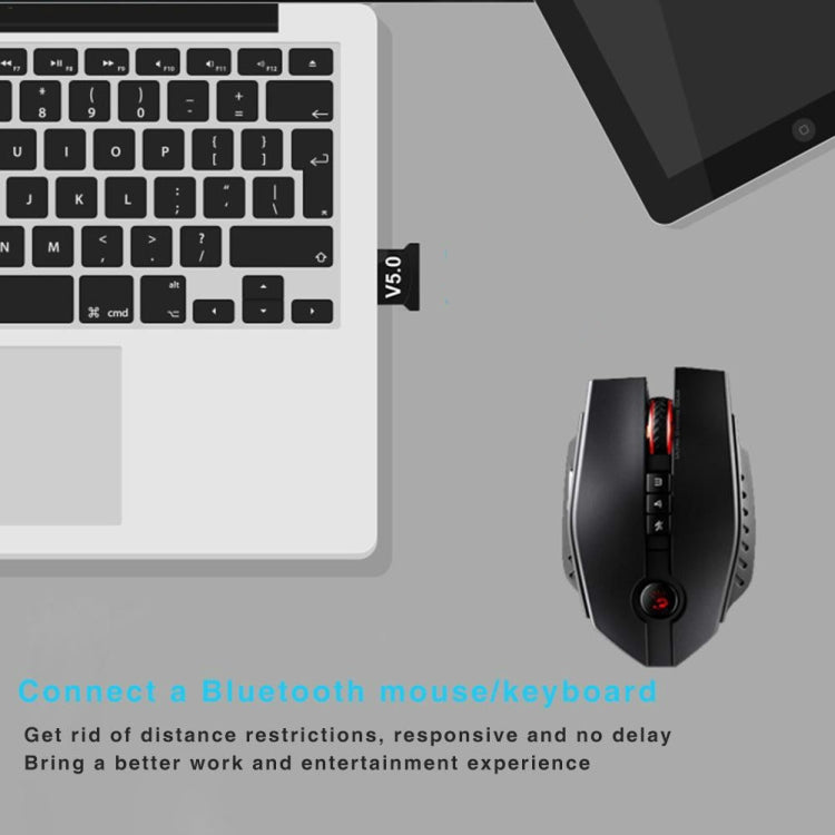 3 PCS Bluetooth V5.0 Adaptador Computadora Portátil USB Bluetooth Teclado Receptor de Audio