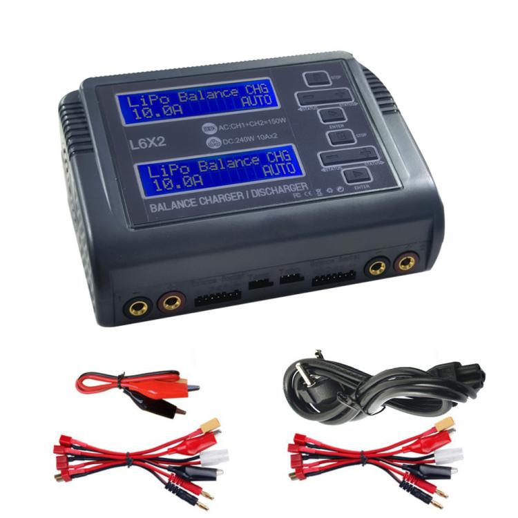 Cargador de batería de litio equilibrado HTRC C240, cargador de juguete de avión con Control remoto, US Plug, EU Plug