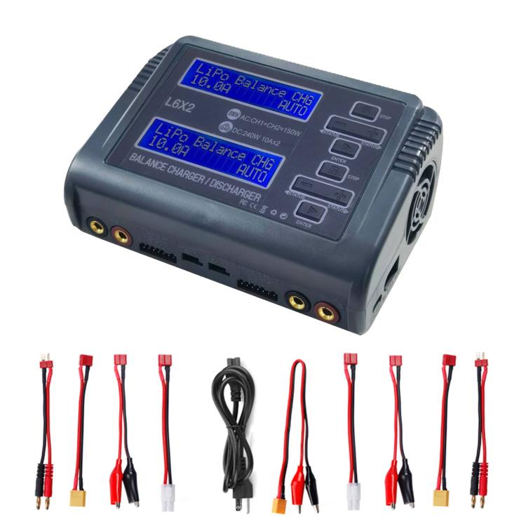 Cargador de batería de litio equilibrado HTRC C240, cargador de juguete de avión con Control remoto, US Plug, EU Plug