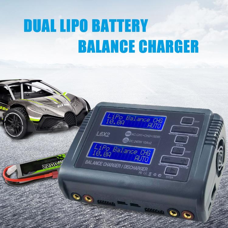Cargador de batería de litio equilibrado HTRC C240, cargador de juguete de avión con Control remoto, US Plug, EU Plug