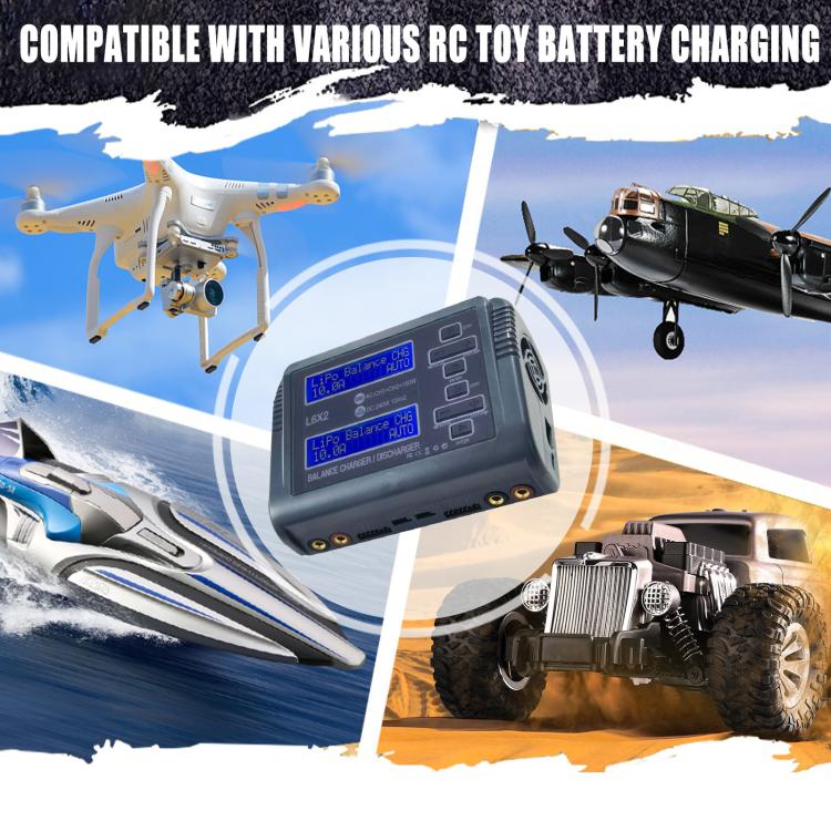 Cargador de batería de litio equilibrado HTRC C240, cargador de juguete de avión con Control remoto, US Plug, EU Plug