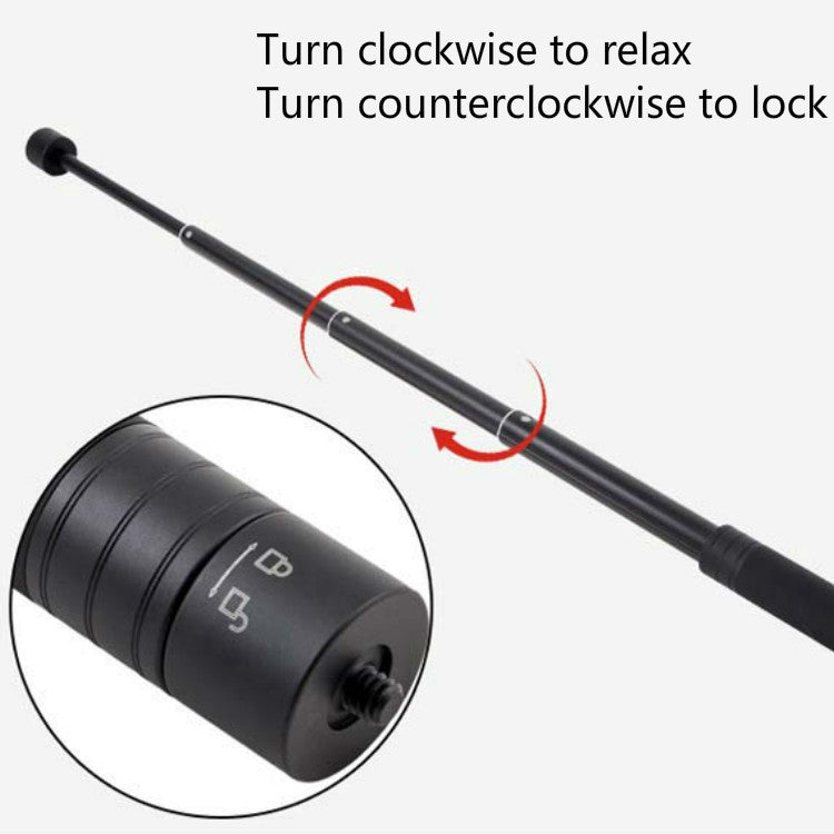 Estabilizador de cardán de mano de tres ejes GoPro Selfie Stick Longitud de extensión: 19 cm-73 cm, Length: 19cm-73cm
