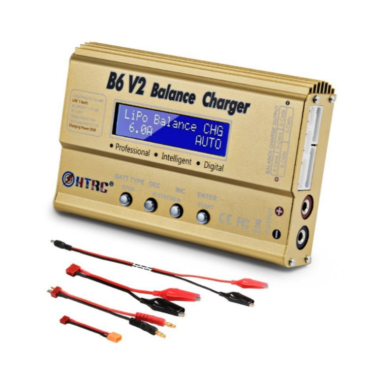 Cargador de avión modelo HTRC B6 V2, cargador de equilibrio inteligente,, US Plug, EU Plug, UK Plug, AU Plug