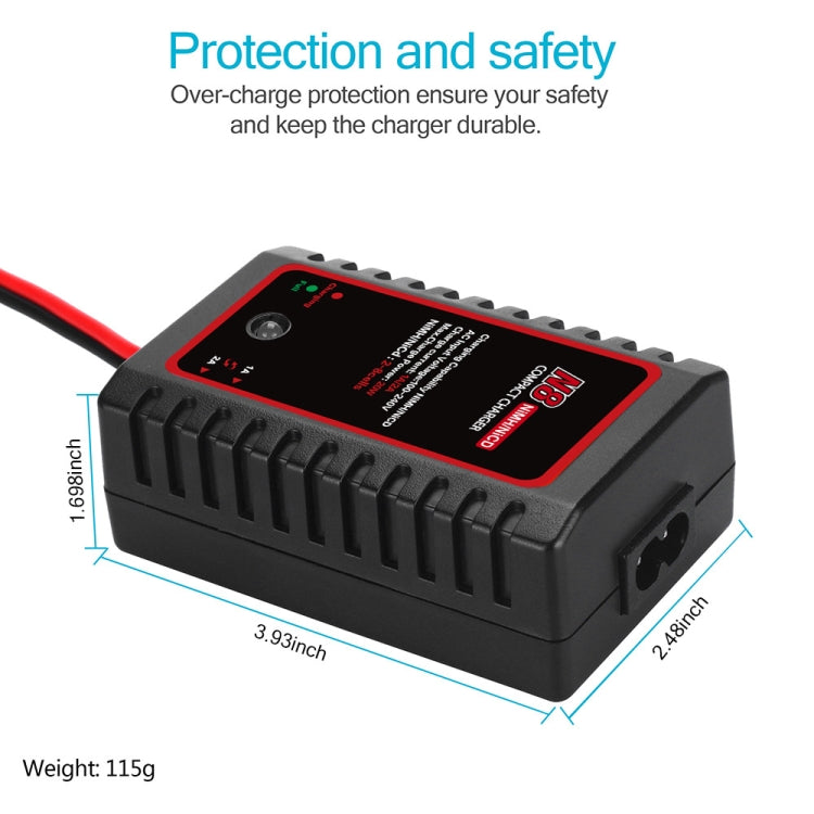 Cargador de batería HTRC N8 Ni-MH Ni-Cr, cargador de equilibrio inteligente,, EU Plug, US Plug, UK Plug