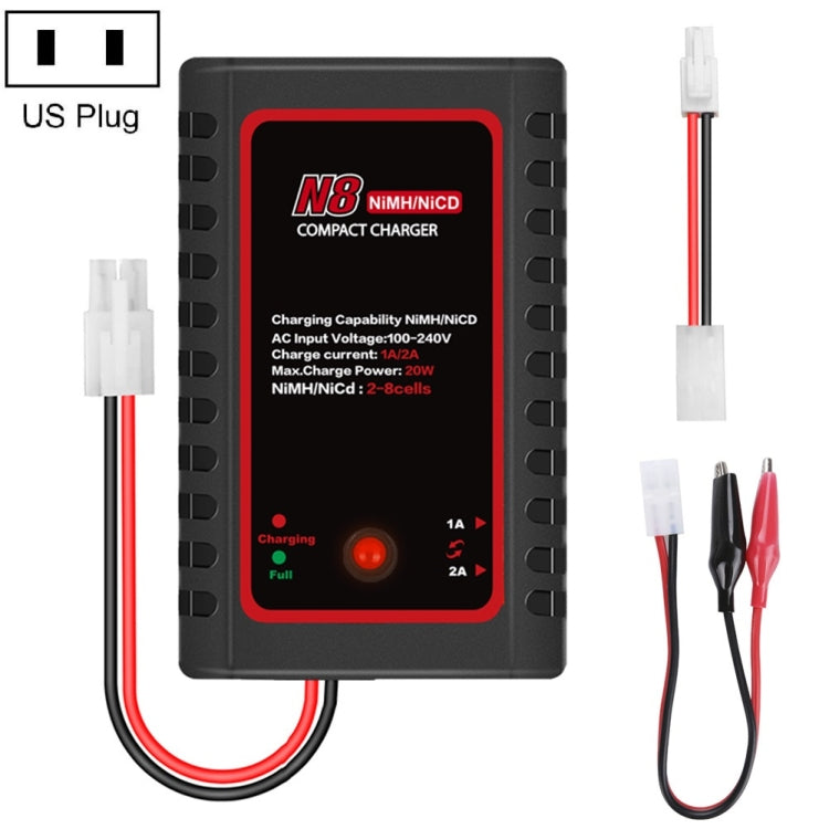 Cargador de batería HTRC N8 Ni-MH Ni-Cr, cargador de equilibrio inteligente,, EU Plug, US Plug, UK Plug