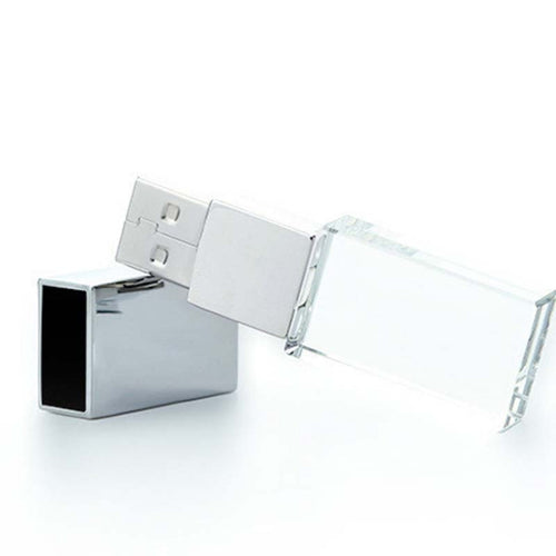 2 unidades de unidad flash USB 2.0 con luz de flash de cristal, unidad flash USB de música para coche, 8G (200 Music + 80 MV), 16G (1000 Music + 110 MV), 32G (1000 Music + 300 MV)