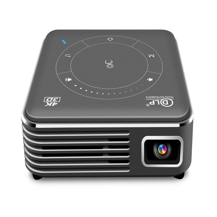 Mini proyector inteligente P11 854x480 DLP con control remoto por infrarrojos, Android 9.0, 2GB+16GB, compatible con WiFi 2.4G/5G, Bluetooth, tarjeta TF