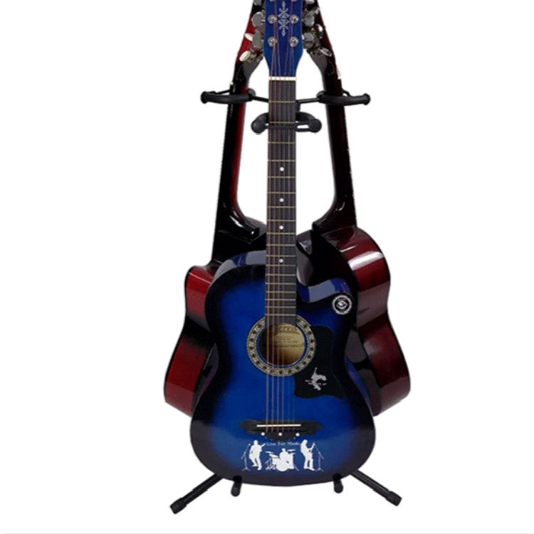 Soporte para guitarra con trípode y ajuste de altura de tres cabezales, Three-head Guitar Stand