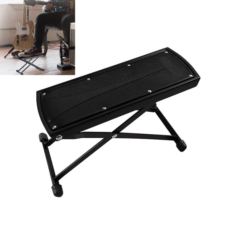 Reposapiés de guitarra ajustable de 6 velocidades, Panel antideslizante, Pedal para tocar guitarra, 6-speed