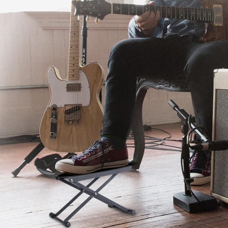 Reposapiés de guitarra ajustable de 6 velocidades, Panel antideslizante, Pedal para tocar guitarra, 6-speed