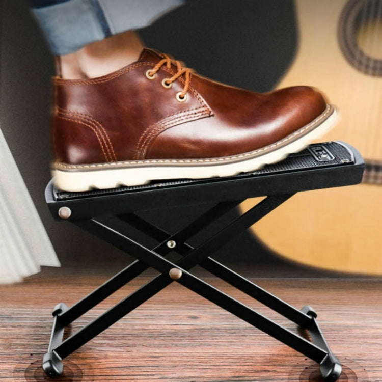 Reposapiés de guitarra ajustable de 6 velocidades, Panel antideslizante, Pedal para tocar guitarra, 6-speed