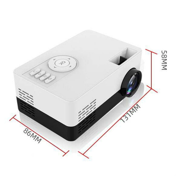 Proyector LED portátil S261/J16 Home Mini HD 1080P, compatible con tarjeta TF/AV/disco U, US Plug, EU Plug, UK Plug, AU Plug