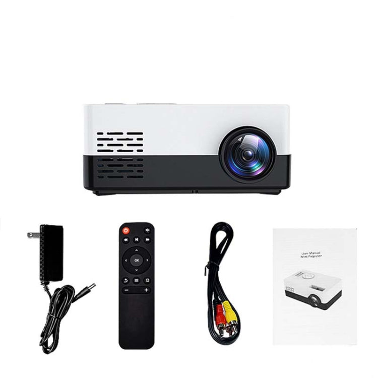 Proyector LED portátil S261/J16 Home Mini HD 1080P, compatible con tarjeta TF/AV/disco U, US Plug, EU Plug, UK Plug, AU Plug