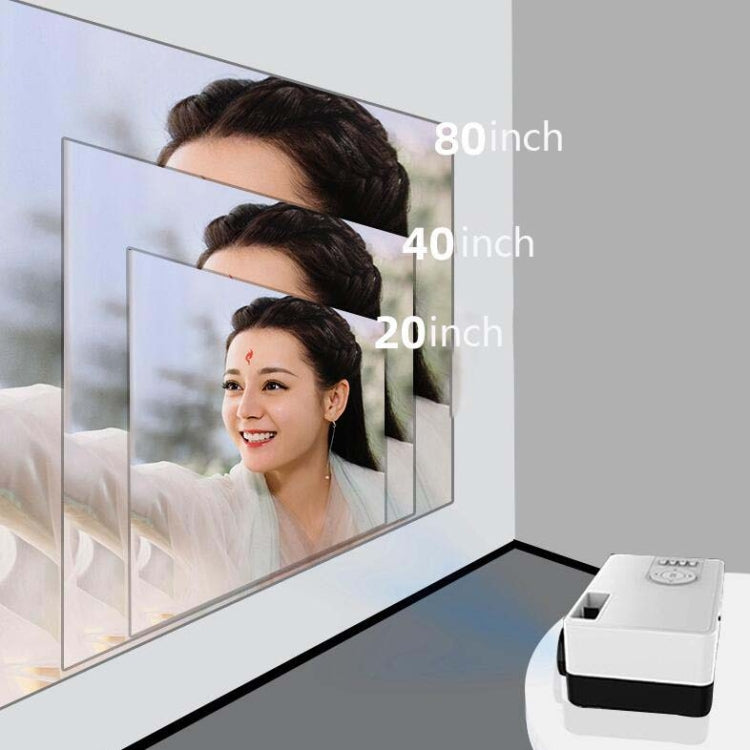 Proyector LED portátil S261/J16 Home Mini HD 1080P, compatible con tarjeta TF/AV/disco U, US Plug, EU Plug, UK Plug, AU Plug