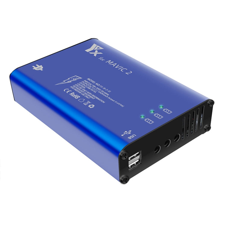 YX para DJI MAVIC 2 Cargador de aleación de aluminio con interruptor, US Plug, EU Plug, UK Plug, AU Plug