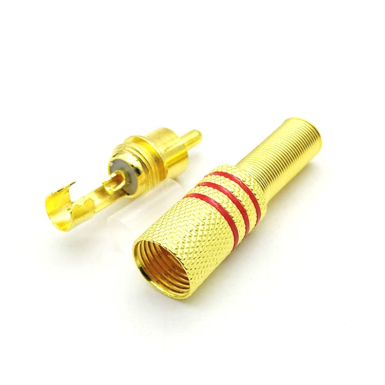 30 PCS RCA Lotus Head AV Audio y Video Plug Plum Blossom Plug Lotus Head RCA Head, 30pcs