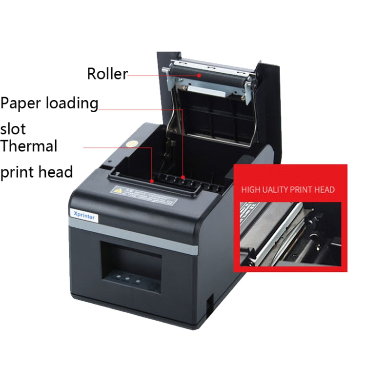 Impresora térmica de recibos Bluetooth Xprinter XP-N160II, US Plug, EU Plug, UK Plug