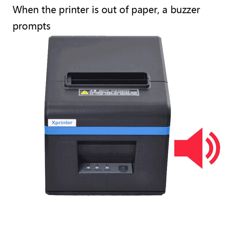 Impresora térmica de recibos Bluetooth Xprinter XP-N160II, US Plug, EU Plug, UK Plug
