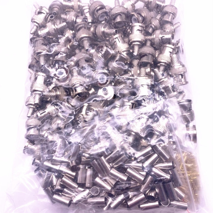 Cabezal de cableado de enchufe BNC prensado en frío de 50 piezas RG58 RG59 RG6U, 58, 59, 60