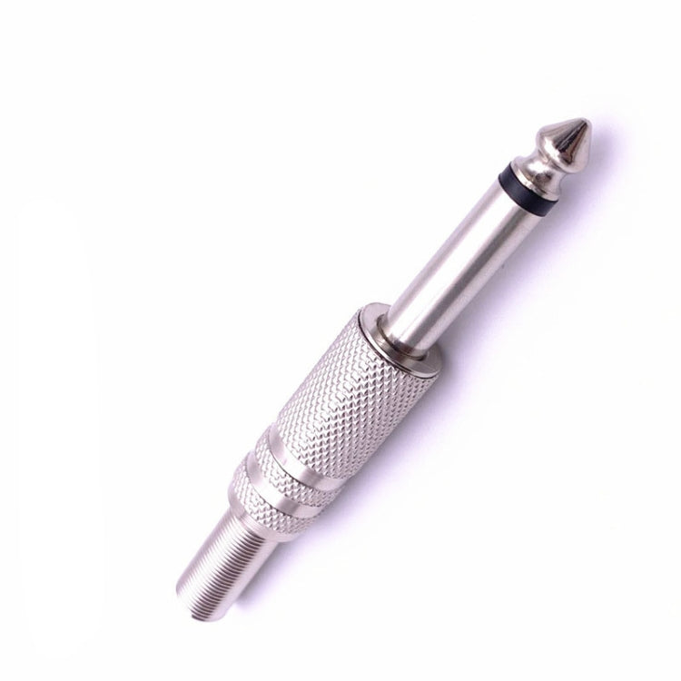 40 PCS Mono Audio Plug Micrófono Sophomore Core Conector de 6,35 mm